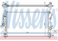 Radiateur, refroidissement du moteur 630723 Nissens