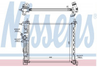 Radiateur, refroidissement du moteur 630736 Nissens