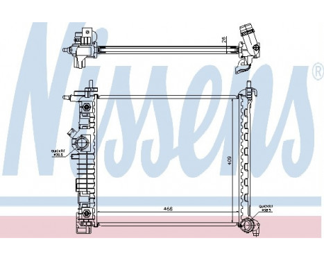 Radiateur, refroidissement du moteur 630737 Nissens