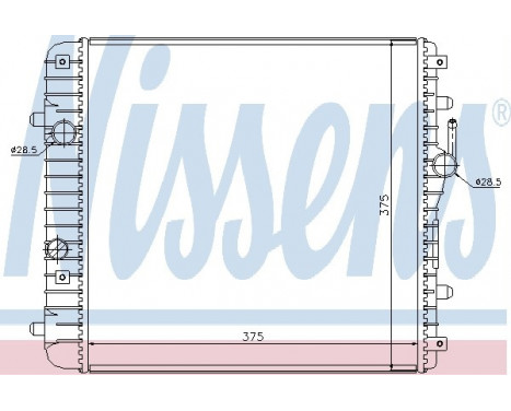 Radiateur, refroidissement du moteur 630738 Nissens