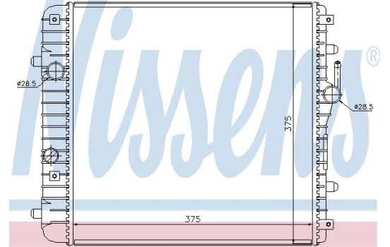 Radiateur, refroidissement du moteur 630738 Nissens