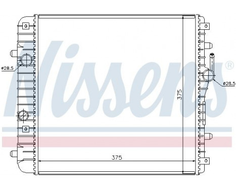 Radiateur, refroidissement du moteur 630738 Nissens, Image 2