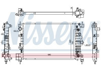 Radiateur, refroidissement du moteur 630778 Nissens