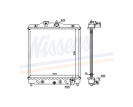 Radiateur, refroidissement du moteur 63309A Nissens