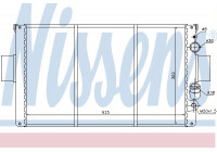 Radiateur, refroidissement du moteur 63328 Nissens