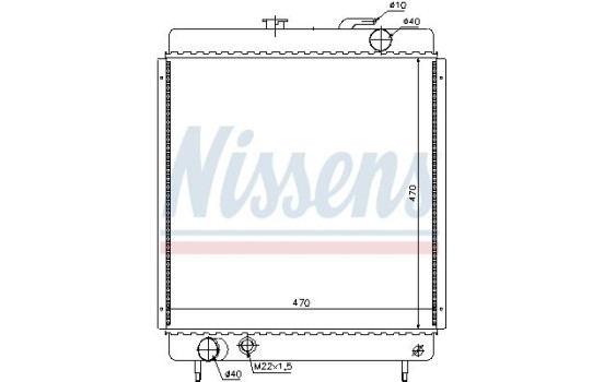 Radiateur, refroidissement du moteur 63562 Nissens, Image 2
