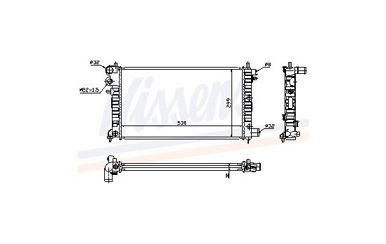 Radiateur, refroidissement du moteur 63576A Nissens