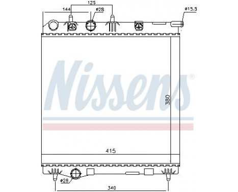 Radiateur, refroidissement du moteur 636002 Nissens, Image 2