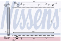 Radiateur, refroidissement du moteur 63601 Nissens