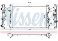 Radiateur, refroidissement du moteur 637642 Nissens