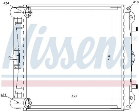 Radiateur, refroidissement du moteur 63777 Nissens, Image 5