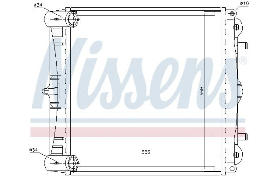 Radiateur, refroidissement du moteur 63777 Nissens, Image 5