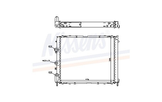 Radiateur, refroidissement du moteur 63855A Nissens