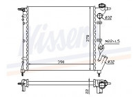 Radiateur, refroidissement du moteur 63929 Nissens