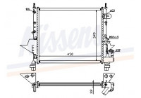 Radiateur, refroidissement du moteur 63949 Nissens