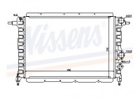 Radiateur, refroidissement du moteur 63959 Nissens