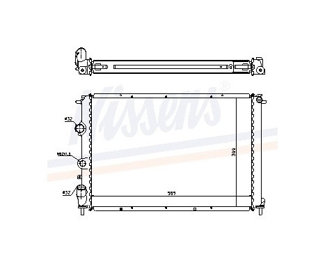 Radiateur, refroidissement du moteur 63977A Nissens