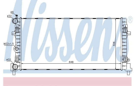 Radiateur, refroidissement du moteur 640012 Nissens