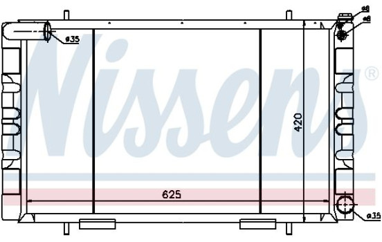 Radiateur, refroidissement du moteur 64018 Nissens, Image 2