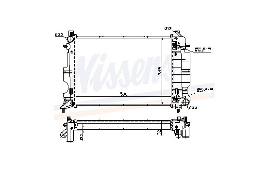 Radiateur, refroidissement du moteur 64036A Nissens
