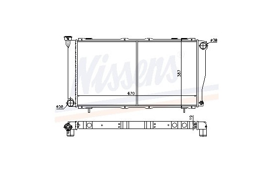 Radiateur, refroidissement du moteur 64112 Nissens