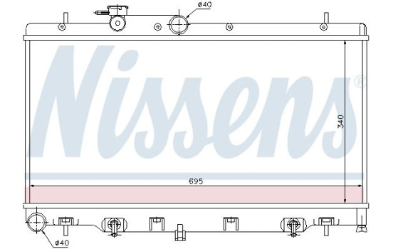 Radiateur, refroidissement du moteur 64114 Nissens, Image 2