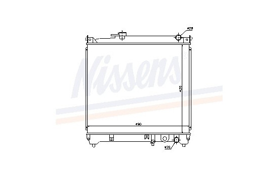 Radiateur, refroidissement du moteur 64155 Nissens