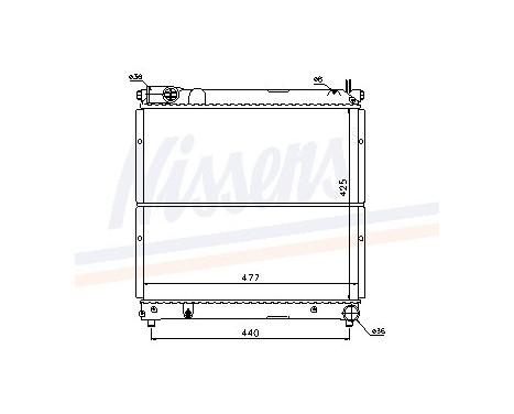 Radiateur, refroidissement du moteur 64163 Nissens