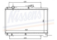 Radiateur, refroidissement du moteur 64168 Nissens