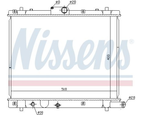 Radiateur, refroidissement du moteur 641759 Nissens