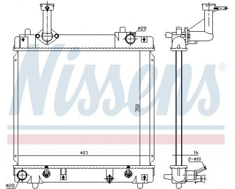 Radiateur, refroidissement du moteur 641762 Nissens