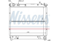Radiateur, refroidissement du moteur 64178 Nissens
