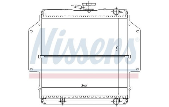 Radiateur, refroidissement du moteur 64184 Nissens