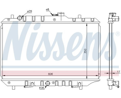 Radiateur, refroidissement du moteur 64193 Nissens
