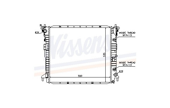 Radiateur, refroidissement du moteur 64317 Nissens