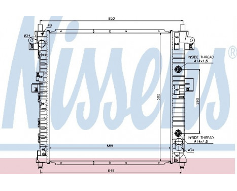 Radiateur, refroidissement du moteur 64326 Nissens