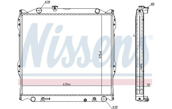 Radiateur, refroidissement du moteur 64637A Nissens, Image 7