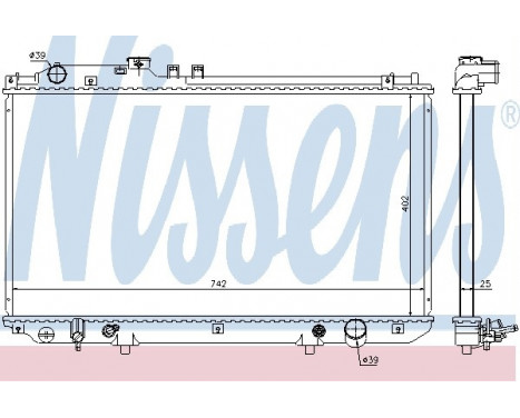 Radiateur, refroidissement du moteur 64658 Nissens