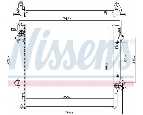 Radiateur, refroidissement du moteur 64661 Nissens