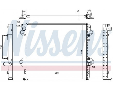 Radiateur, refroidissement du moteur 646804 Nissens