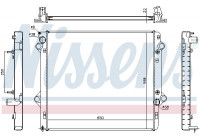 Radiateur, refroidissement du moteur 646805 Nissens