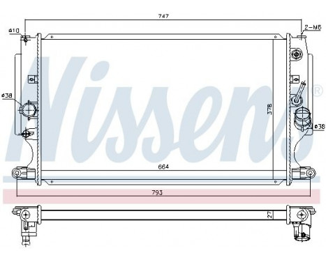 Radiateur, refroidissement du moteur 646875 Nissens