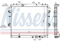 Radiateur, refroidissement du moteur 646897 Nissens