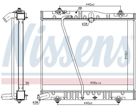 Radiateur, refroidissement du moteur 646916 Nissens