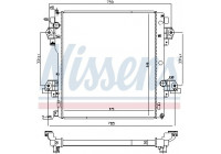 Radiateur, refroidissement du moteur 646917 Nissens