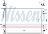 Radiateur, refroidissement du moteur 646928 Nissens