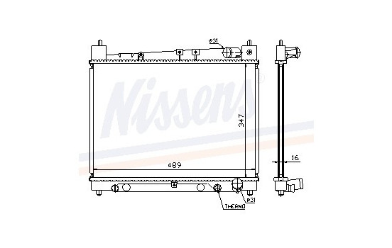 Radiateur, refroidissement du moteur 64798 Nissens
