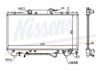 Radiateur, refroidissement du moteur 64802 Nissens