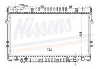 Radiateur, refroidissement du moteur 64861 Nissens