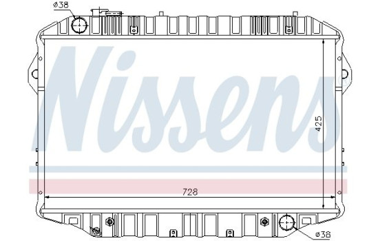 Radiateur, refroidissement du moteur 64861 Nissens, Image 2